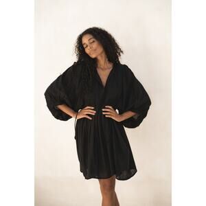 Daughters of India NWT Kyra Mini Dress ~ Black Gauze Sz XS SOLD OUT MSRP$179